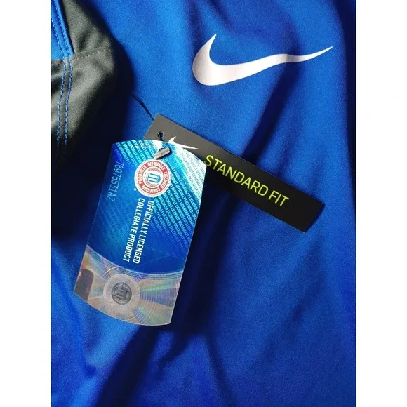 Nike Dri-fit Mens Meduim Royal Blue Florida Gators Short Sleeve Polo - Picture 3 of 6